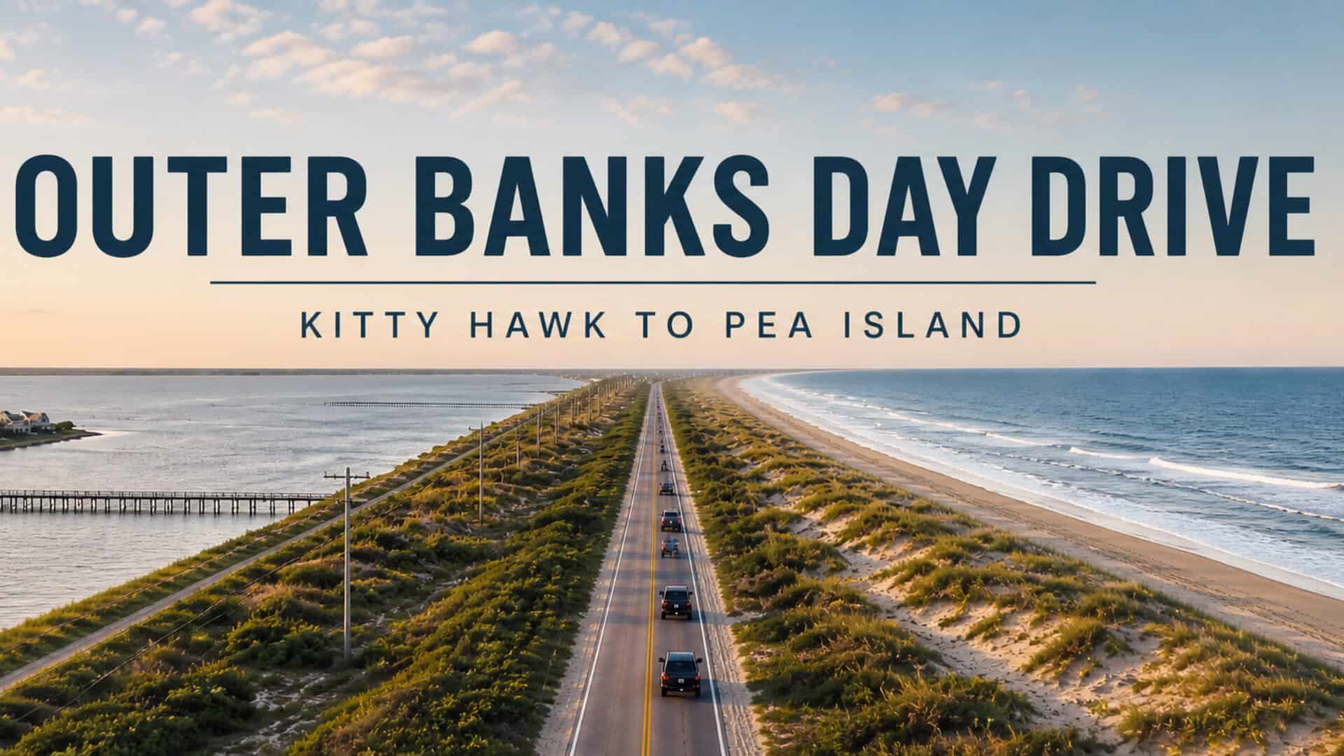 Outer Banks day drive from Kitty Hawk to Pea Island
